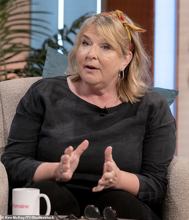 The TV presenter has long been open about her weight struggles, having fluctuated between a size 22 and a size 12 over the years (pictured in 2022)