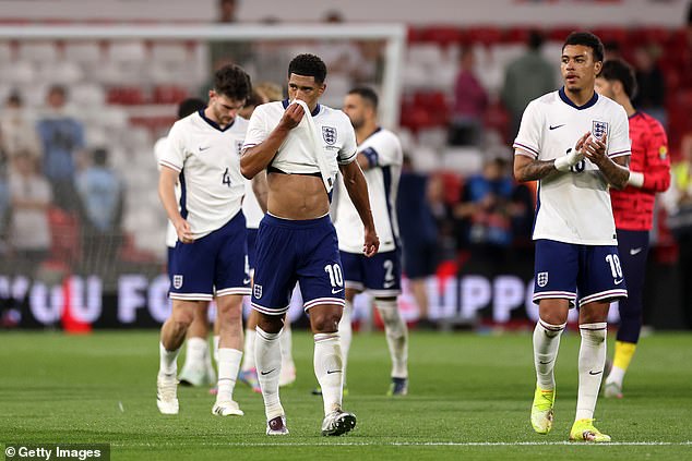 England were booed off by their own fans on a humiliating evening for the Three Lions