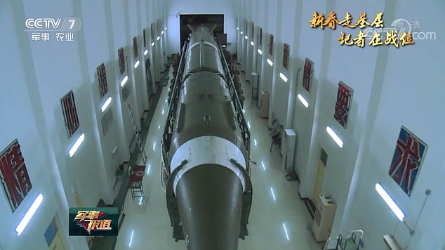 Footage aired by Chinese state media appears to show powerful weapons in underground bases