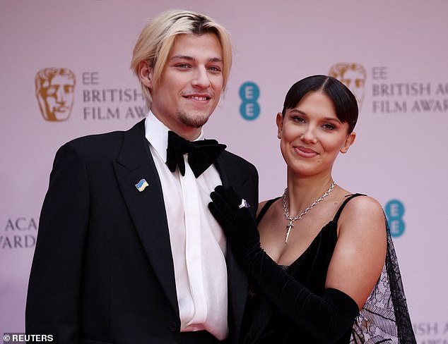 Jake and Millie, seen here in March 2022, first started dating in 2021 and married in May 2024