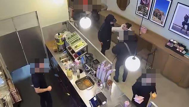 CCTV footage shows brave the moment Bridgerton actress, Genevieve Chenneour fought back against the thug