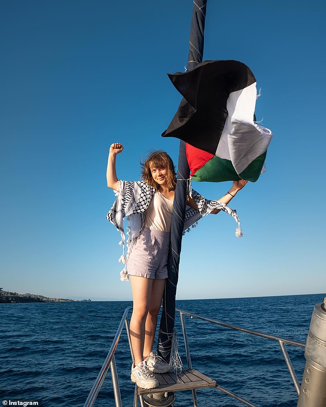 Thunberg joined 11 activists in sailing to the Gaza Strip with a 'symbolic' amount of aid