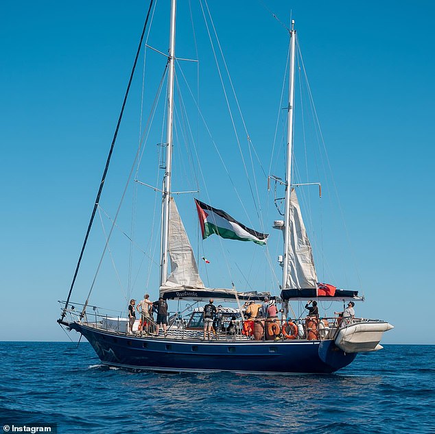 The Madleen, which sailed towards Gaza to raise awareness of the crisis in the territory