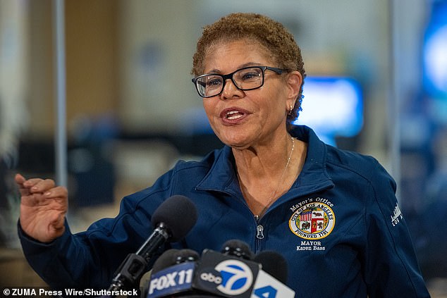 Mayor Karen Bass is locked in tense meetings with the police chief and senior officials to weigh whether a strict curfew would help authorities as they seek to regain control of the city