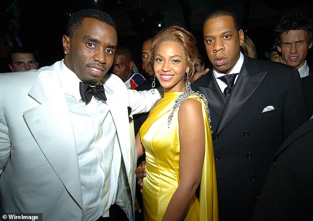 Beyonce's image may have been harmed by her and husband Jay-Z's past links to P Diddy, whose real name is Sean Combs (pictured together in 2004)