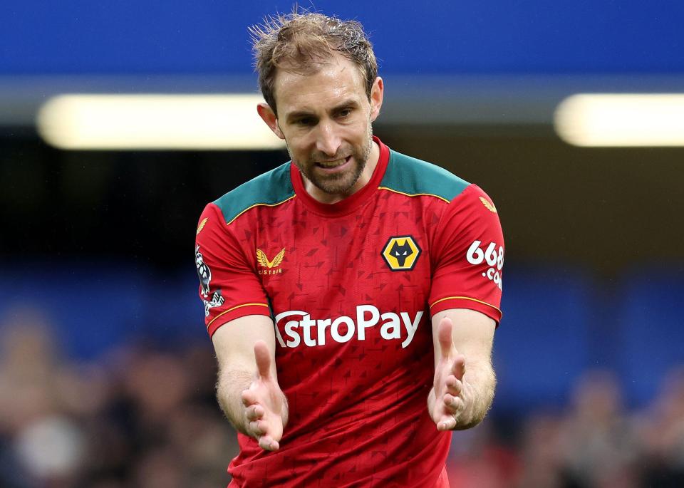 Craig Dawson of Wolverhampton Wanderers during a Premier League match.
