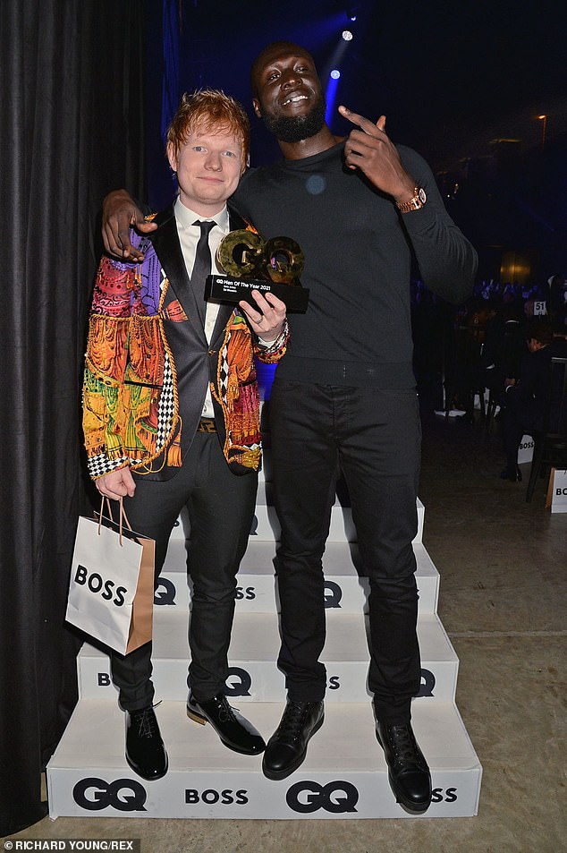 But reflecting on the positives of his success, the Perfect star lifted the lid on his very famous pals ranging from Elton John and Dave to Stormzy (pictured with Stormzy in 2021)