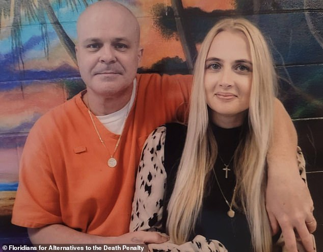 Anthony Wainwright, 54, (pictured with his wife Sam) was sentenced to death for killing a nursing student over 30 years ago on Tuesday