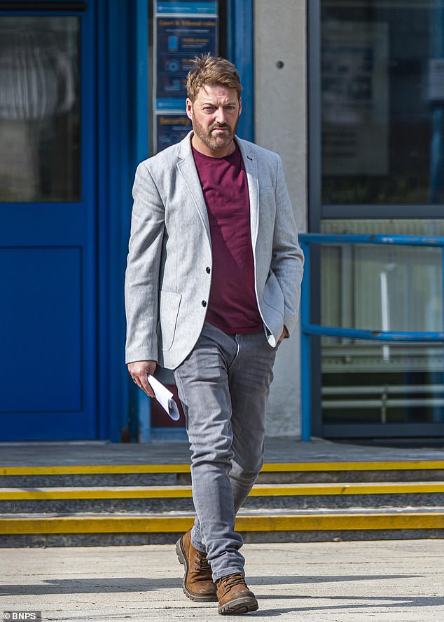 Mr Lukey, pictured at an earlier court appearance, was cleared of threatening to destroy or damage property