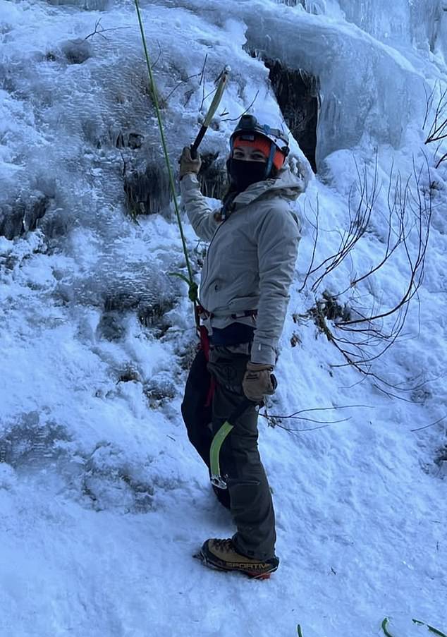 An inquest was told how as she attempted to reach for a ledge, her heel slipped which caused her to tumble a 'considerable distance'