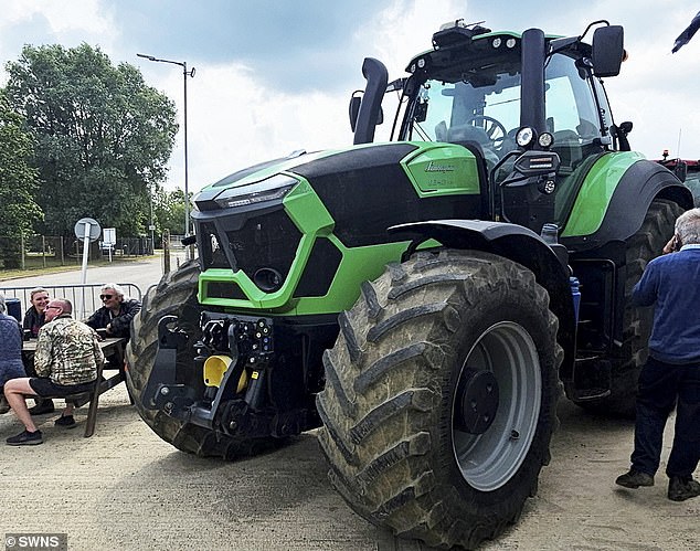 Jeremy Clarkson has sold his new Lamborghini tractor (pictured) just months after making the agonising decision to buy it