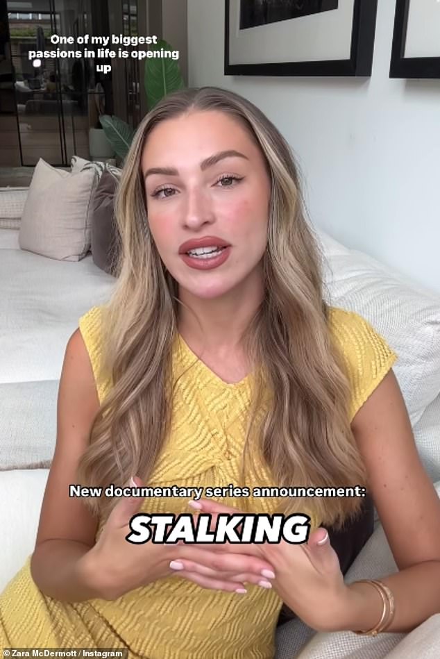 In October, Zara announced the new project, as she reached out to her followers to get in touch to share their own experiences of being stalked