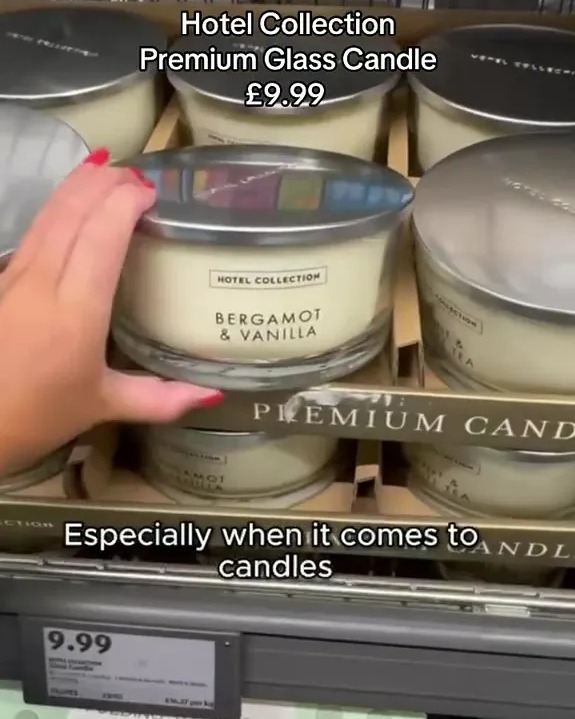 Hotel Collection Premium Glass Candle (£9.99), Bergamot & Vanilla scent.