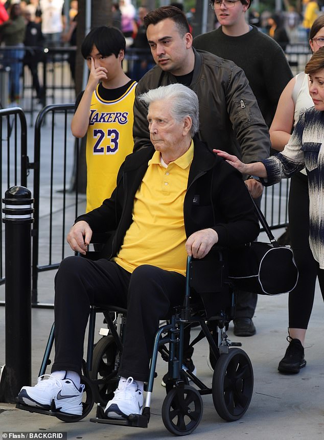 The last time Wilson was seen in public was last April, when he emerged in Los Angeles looking frail and using a wheelchair while going to a Lakers game