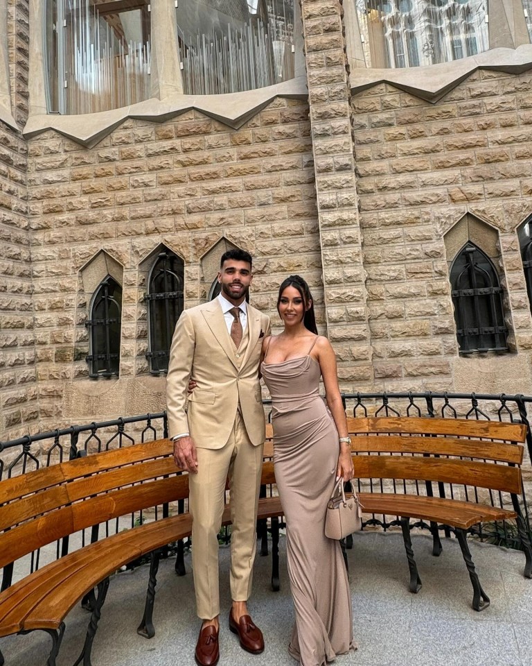 David Raya and Tatiana Trouboul posing together.