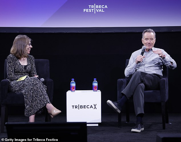 Cranston told the audience at the Tribeca Film Festival on June 10 about how photographers ask his wife to 'step aside' so they can take solo photos of him