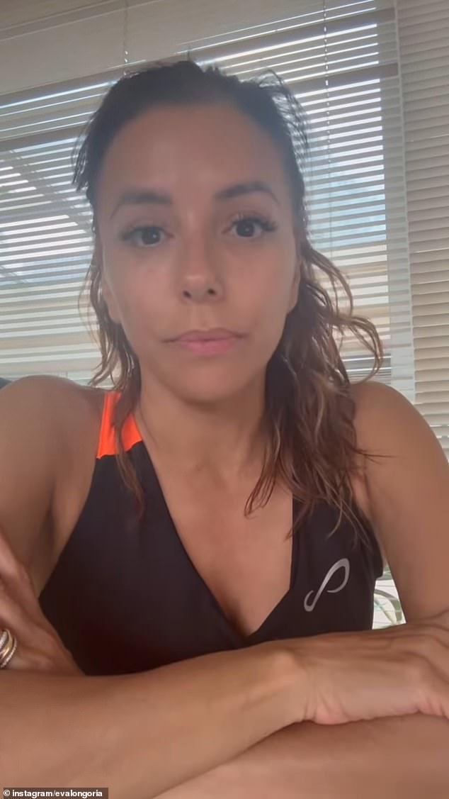 Longoria spoke about the issue to her 10.6 million Instagram followers in an extended clip on Tuesday, admitting that while she was not physically in Los Angeles, her heart was with everyone impacted by the ongoing events