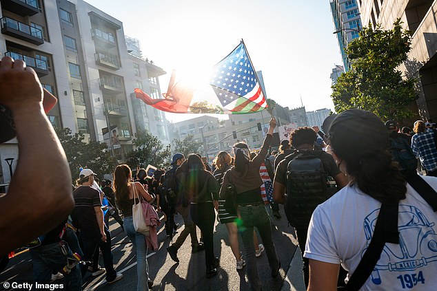Protests have been occurring in downtown Los Angeles in response to the ICE raids