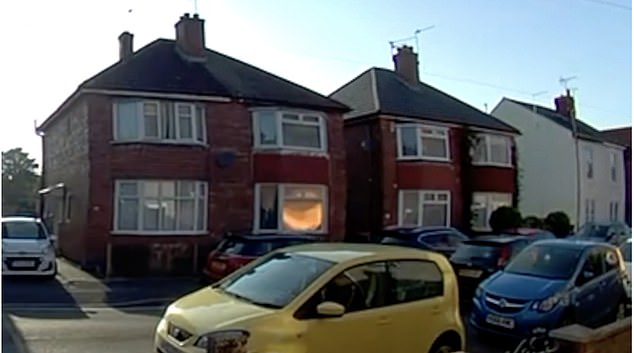 Video footage showed the blast in the reflection of a neighbouring window