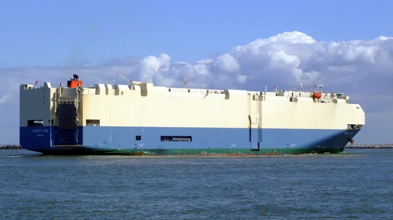 The Felicity Ace cargo ship.