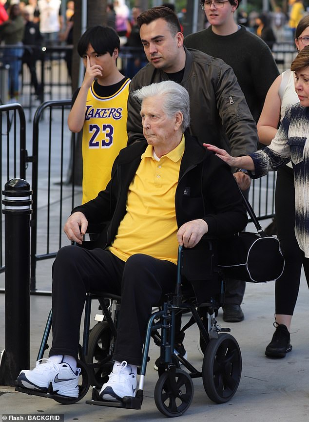The last time Wilson was seen in public was last April, when he emerged looking frail in a wheelchair to attend a Los Angeles Lakers game