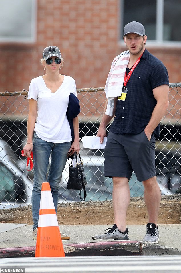 It definitely appeared to be a much lighter mood between the former partners to the last time they were pictured together as they looked strained on a walk in LA back in August 2018