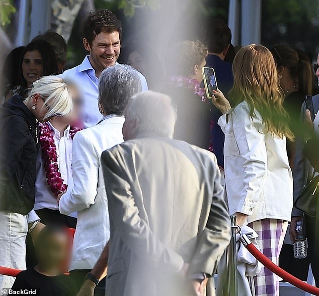 It definitely appeared to be a much lighter mood between the former partners to the last time they were pictured together as they looked strained on a walk in LA back in August 2018