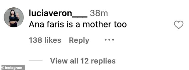 Another person wrote, 'Anna Faris is a mother too'