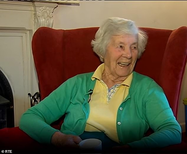 When Ed's song Nancy Mulligan was released a sweet video emerged of his grandmother listening to it for the first time back in 2017 (pictured)