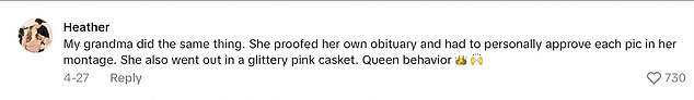 People in the comments found the video, which has now nearly 2 million views, othrt heartwarming and hilarious