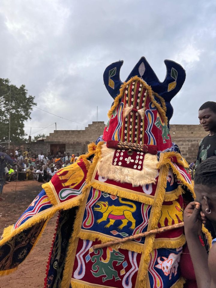 Zangbeto, a Voodoo guardian figure in Ouidah, Benin.