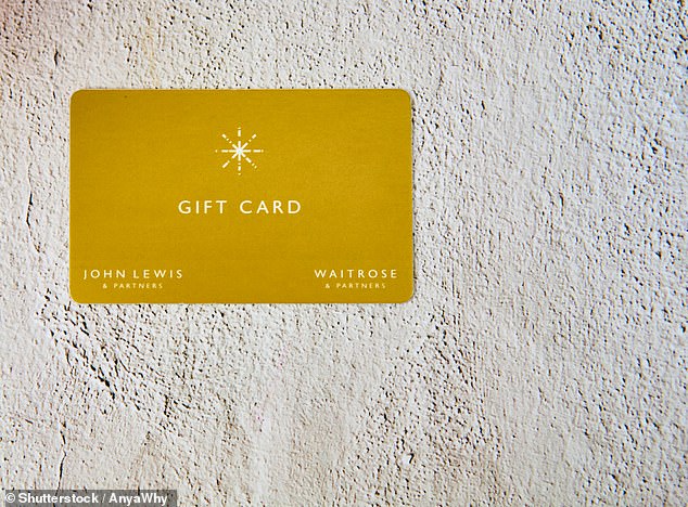 Gift grift: The John Lewis voucher this reader gave his colleague was stolen
