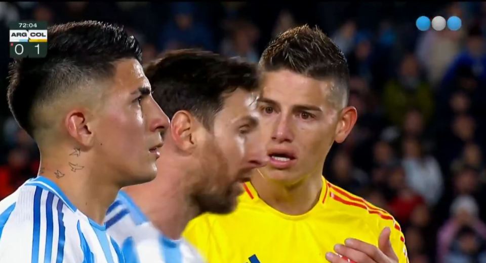 Lionel Messi and James Rodriguez.