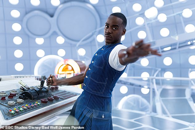 Doctor Who star Ncuti Gatwa was pictured at the rally just days after he left Doctor Who