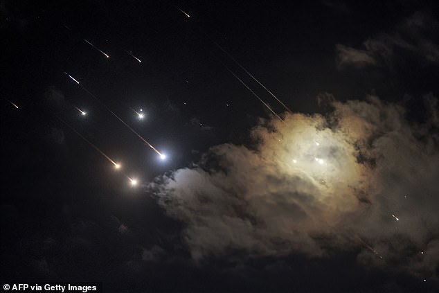 Israel intercepts Iranian projectiles above Jerusalem on October 1, 2024