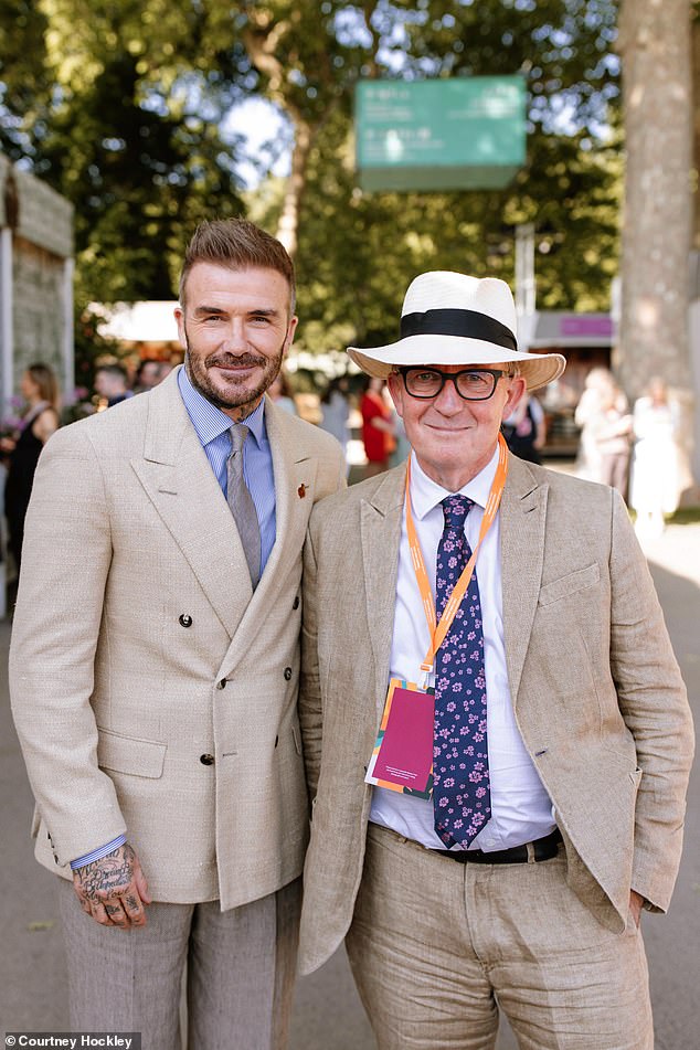 Editor-in-Chief Mark Hedges recalled: ¿As soon as we were introduced, David told me how much he loves Country Life. He reads every issue from cover to cover (Beckham and Hedges pictured together at last month's Chelsea Flower Show)