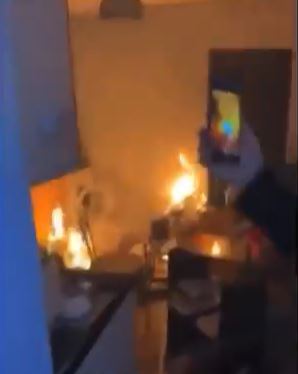 A house fire.