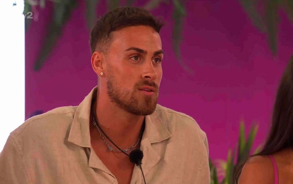 A man on Love Island.