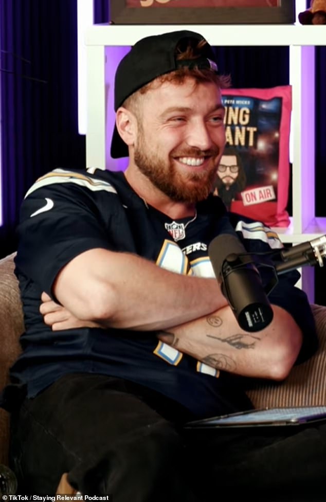 In a clip posted to Staying Relevant's TikTok account, Pete asked Sam: 'You're really going through it with the whole f****** body and dieting and training loads. Is that for Soccer Aid?'