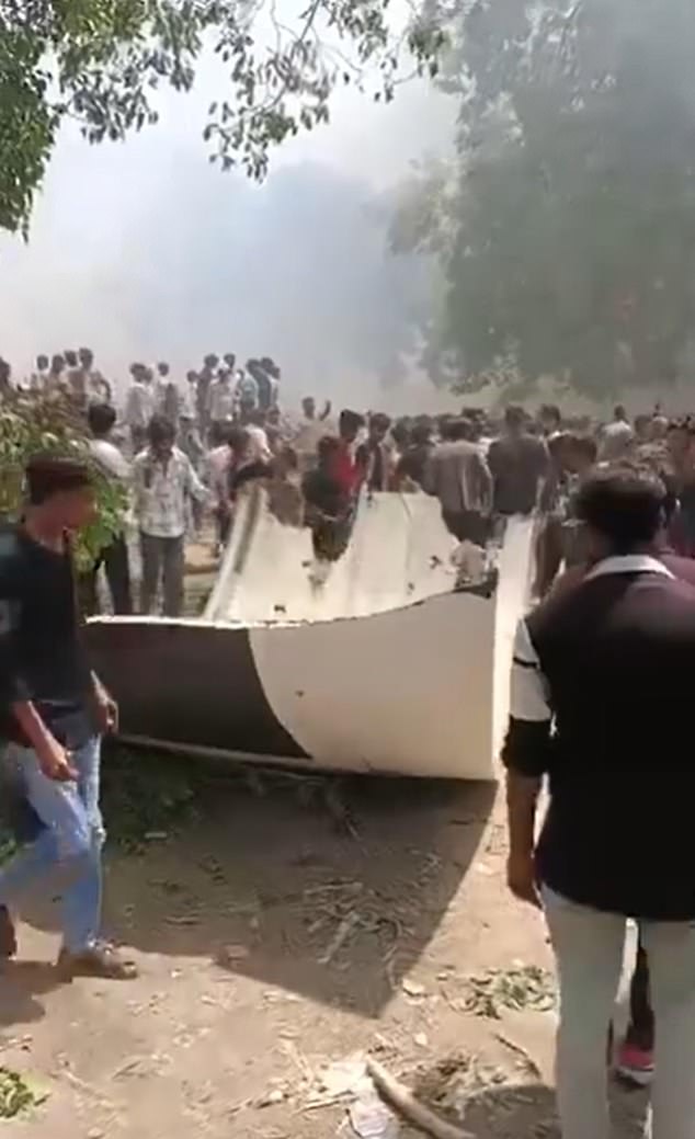 Citizens descended on the wreckage in the hope of finding survivors
