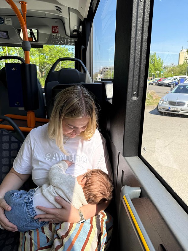 Georgia said the idea breastfeeding mothers are 'selfish', as suggested by Millen, is 'crazy' considering the sacrifice women make with their bodies