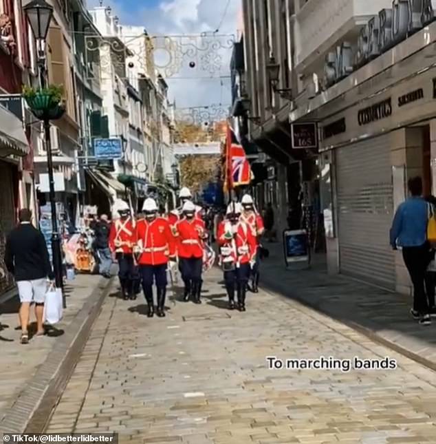 Visitors may even spot a classic marching band going down a very British-looking high street