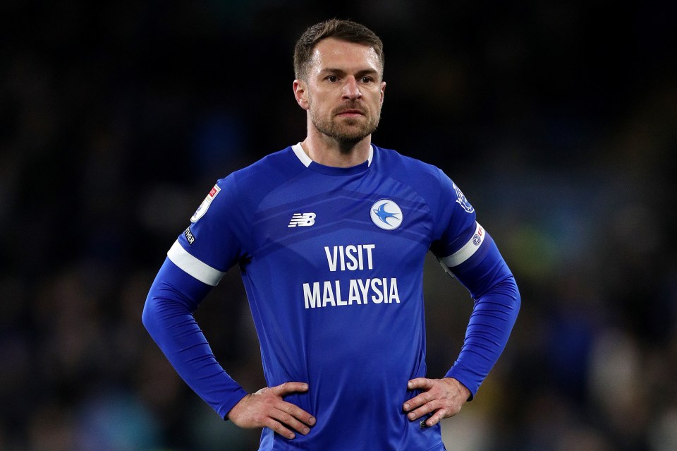Aaron Ramsey of Cardiff City during a match.