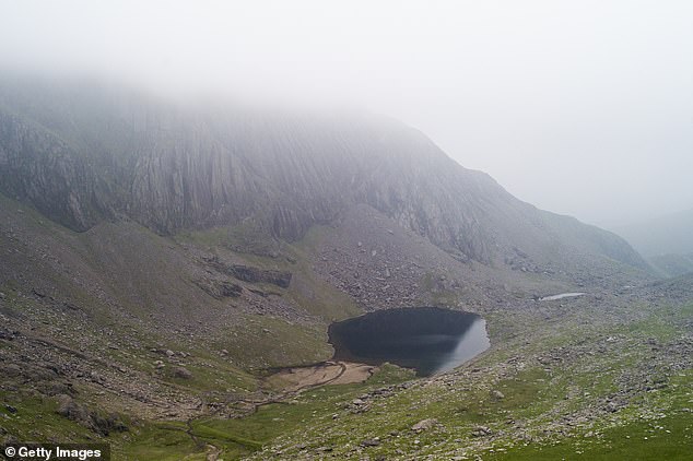 Emergency services were called to the pool on the notorious Watkin Path leading to the summit (file picture)