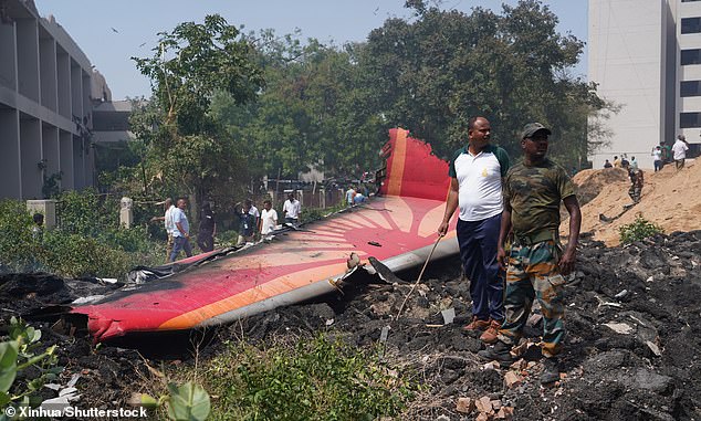 The Boeing 787 Dreamliner careened back down to earth in the densely populated Meghani area of the city just minutes after leaving the runway around 1.40pm local time (8.10am BST)