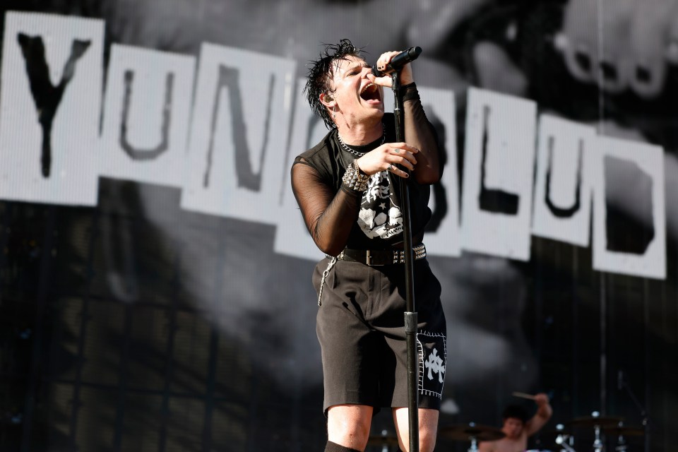 Yungblud performing at Coachella.