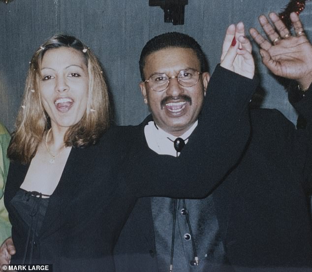 Mukhtar Mohiddin, who won a £17.9million National Lottery jackpot in 1995, is pictured here with Charlotte Doyle who later spoke to the Mail about having a child by him