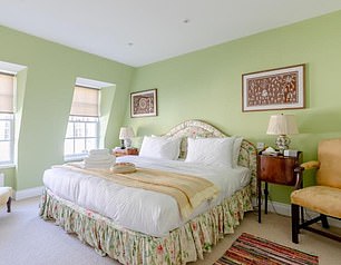 Pictured: One of the bedroom at the £4million property