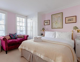 Pictured: Another bedroom as advertised via Booking.com