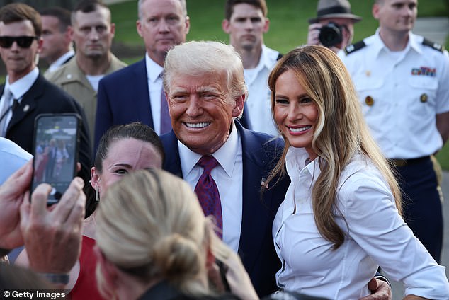 Trump and Melania were all smiles at the Congressional Picnic on Thursday